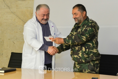 Ազատամարտիկների շնորհակալական խոսքը՝ պատերազմի դաշտում և խաղաղ պայմաններում, մշտապես զինվորի կողքին կանգնած ակնաբույժներին